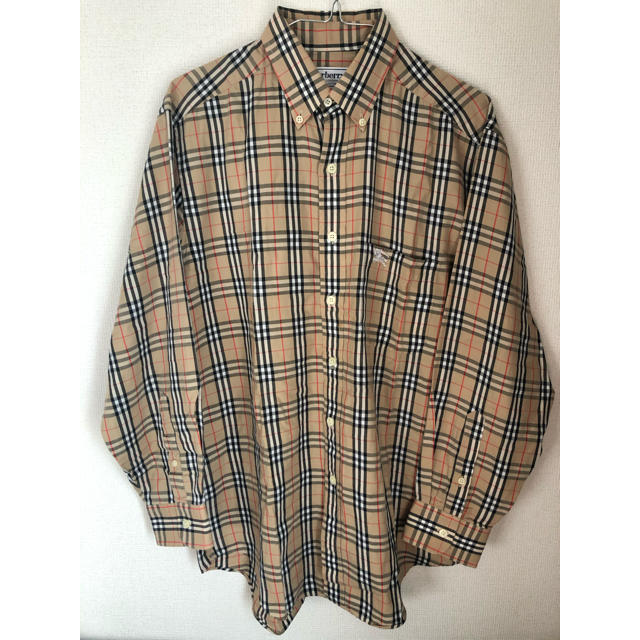 BURBERRY(バーバリー)の古着　総柄シャツ　バーバリーノバチェック　Burberrys モード　ベージュ メンズのトップス(シャツ)の商品写真