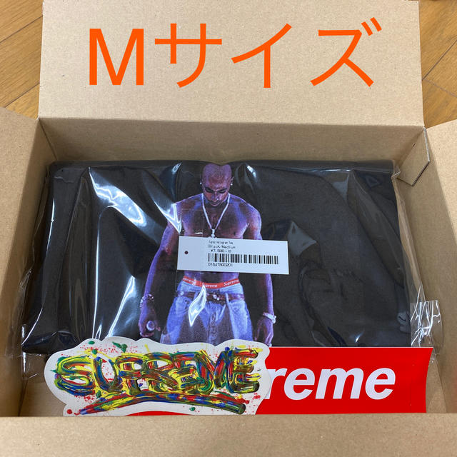 Supreme(シュプリーム)のSupreme Tupac Hologram Tee Mサイズ ブラック メンズのトップス(Tシャツ/カットソー(半袖/袖なし))の商品写真