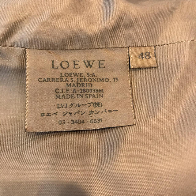 ケット LOEWE 革ジャケットの通販 by きちきち's shop｜ロエベならラクマ - Loewe したら