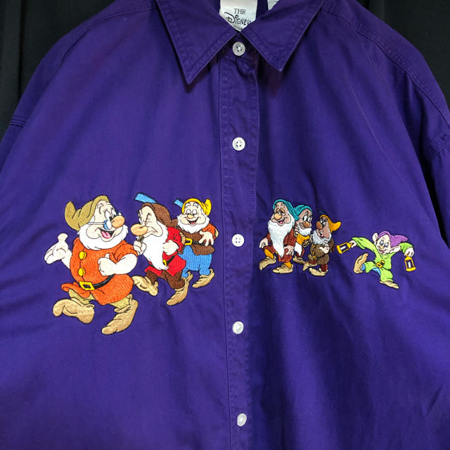 Disney - 激レア 古着 90's ディズニー 白雪姫 七人の小人 刺繍 Disney - 激レア 古着 90's ディズニー 白雪姫 七人の小人 刺繍