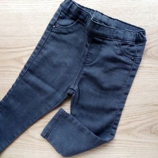 ザラキッズ(ZARA KIDS)のZARA★春秋モノ濃いグレー無地ストレッチパンツ★ユニセックス♪80ｃｍ(パンツ)