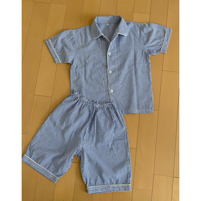 半袖パジャマ　前開き　綿100% キッズ/ベビー/マタニティのキッズ服男の子用(90cm~)(パジャマ)の商品写真