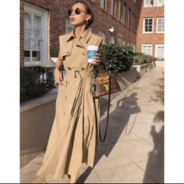 Ameri トレンチコート コート TRENCH MULTI WAY LONG VEST