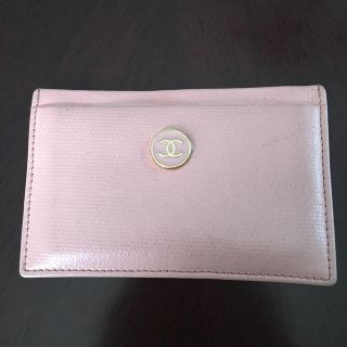 シャネル(CHANEL)のCHANEL A20906 ピンク　カードケース(名刺入れ/定期入れ)