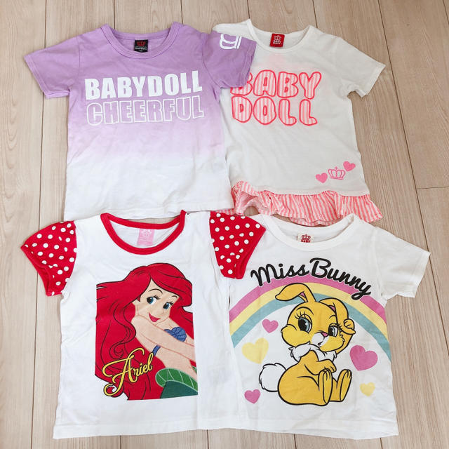 BABYDOLL(ベビードール)の玉様専用♡♡♡【6】【7】BABYDOLL♡Tシャツ 8枚set キッズ/ベビー/マタニティのキッズ服女の子用(90cm~)(Tシャツ/カットソー)の商品写真