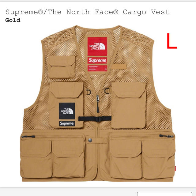 GoldSIZESupreme®/The North Face® Cargo Vest L