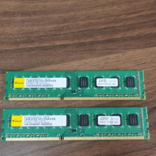 メモリ Elixir DDR3 4GB x 2 PC3-10600(PCパーツ)