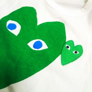 COMME des GARCONS - PLAY コムデギャルソン Tシャツ 緑ハート