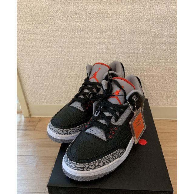 スニーカーNIKE AIR JORDAN 3 RETRO OG 26.5