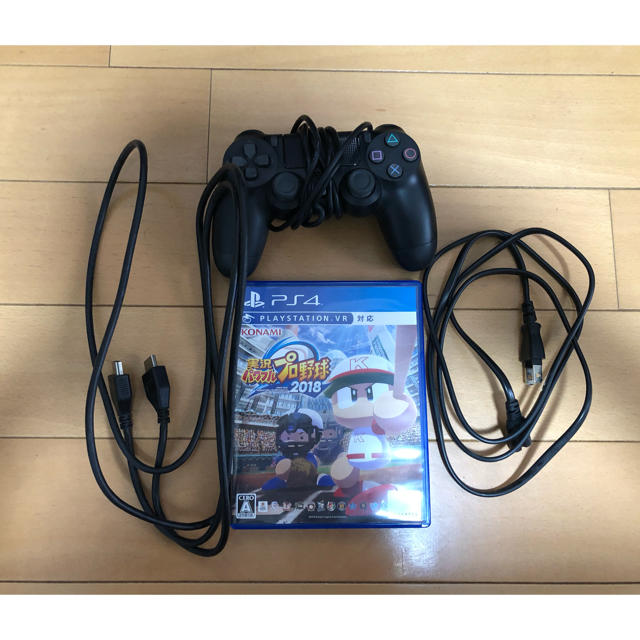 PlayStation4(プレイステーション4)のSONYPlayStation4 500GB本体＋パワプロ2018 エンタメ/ホビーのゲームソフト/ゲーム機本体(家庭用ゲーム機本体)の商品写真