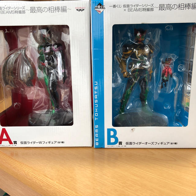 BANPRESTO(バンプレスト)の一番くじA賞B賞セット仮面ライダーW＆仮面ライダーオーズ エンタメ/ホビーのフィギュア(特撮)の商品写真