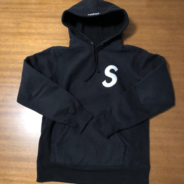 sサイズ　supreme s logo sweatshirt black