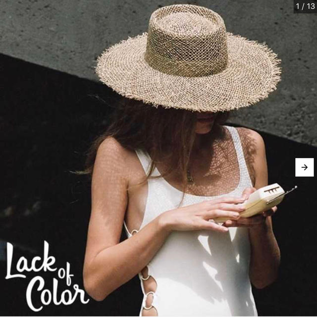 ALEXIA STAM(アリシアスタン)のlack of color フリンジストローハット　限定値下げ レディースの帽子(麦わら帽子/ストローハット)の商品写真