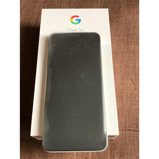 Google pixel3a clearly white SIMロック解除済　▲スマートフォン本体