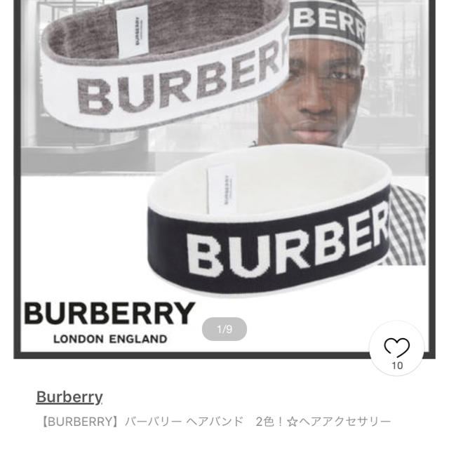 BURBERRY(バーバリー)のBurberry ヘアバンド メンズの帽子(その他)の商品写真