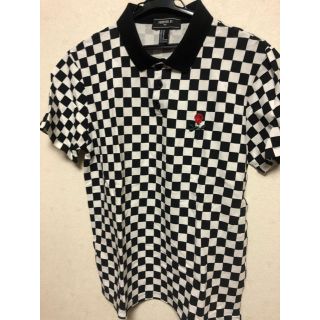 エイチアンドエム(H&M)のTシャツ　チェッカー　襟付き　Mサイズ(Tシャツ/カットソー(半袖/袖なし))