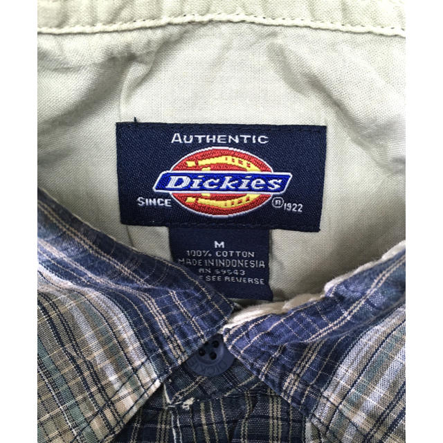 Dickies(ディッキーズ)の【USAインポート物古着】『Dickies／ディッキーズ』半袖チェックシャツM② メンズのトップス(シャツ)の商品写真