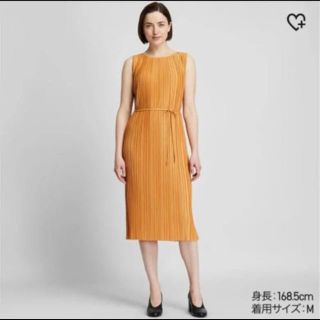 ユニクロ(UNIQLO)の美品＊ノースリーブプリーツワンピース　(ロングワンピース/マキシワンピース)