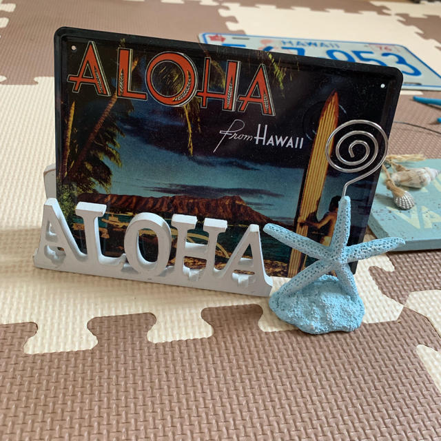 最終値下げ hawaii 西海岸 インテリア 小物セット ハンドメイドのインテリア/家具(インテリア雑貨)の商品写真