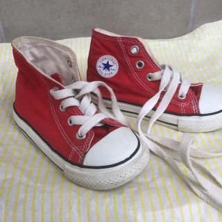 コンバース(CONVERSE)のコンバース　オールスター　レッド　ハイカット　14cm(スニーカー)