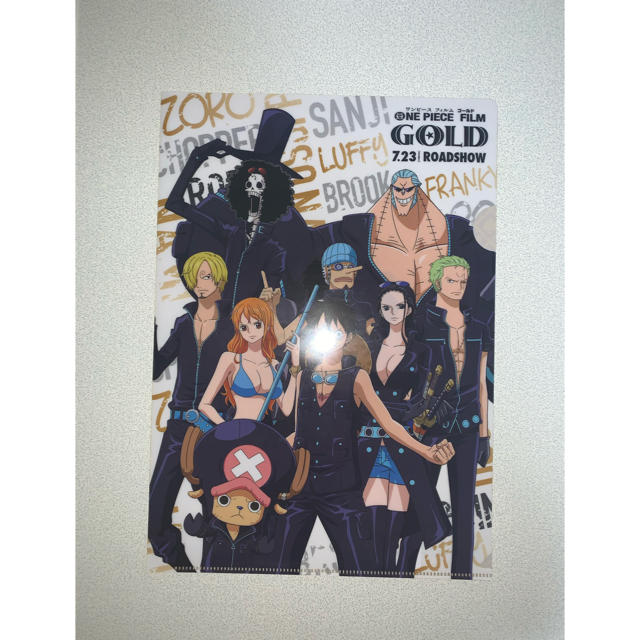 集英社(シュウエイシャ)のセブンイレブン ONE PIECE FILM GOLD クリアファイル ホワイト エンタメ/ホビーのアニメグッズ(クリアファイル)の商品写真