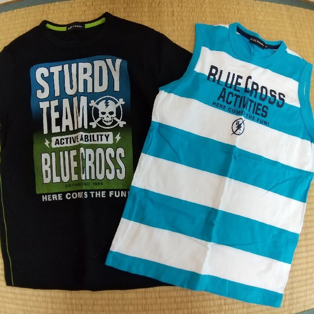 bluecross(ブルークロス)のBLUE CROSS ２枚set 未使用 キッズ/ベビー/マタニティのキッズ服男の子用(90cm~)(Tシャツ/カットソー)の商品写真