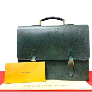 ヴィトン(LOUIS VUITTON) ビジネスバッグ(グリーン・カーキ/緑色系