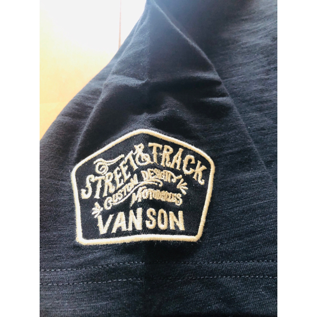 VANSON(バンソン)のバンソン VANSON レッドスター Tシャツ 黒 XXLサイズ 未使用 メンズのトップス(Tシャツ/カットソー(半袖/袖なし))の商品写真