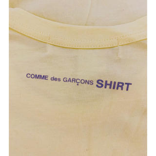 コムデギャルソン(COMME des GARCONS)のコムデギャルソン Tシャツ イエロー S(Tシャツ/カットソー(半袖/袖なし))