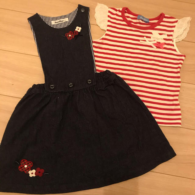 familiar(ファミリア)の美品　ファミリア  110 2点セット キッズ/ベビー/マタニティのキッズ服女の子用(90cm~)(ワンピース)の商品写真