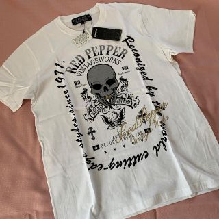 レッドペッパー(REDPEPPER)の新品　RED PEPPER レッドペーパー　Tシャツ　スカル　ガイコツ(Tシャツ/カットソー(半袖/袖なし))