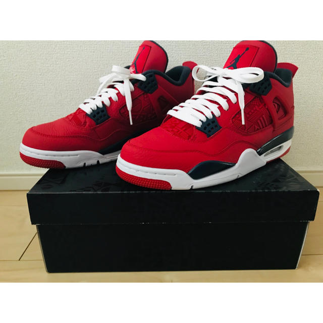 NIKE(ナイキ)の【凡人様専用】NIKE AIR JORDAN 4 "FIBA" GYM RED メンズの靴/シューズ(スニーカー)の商品写真