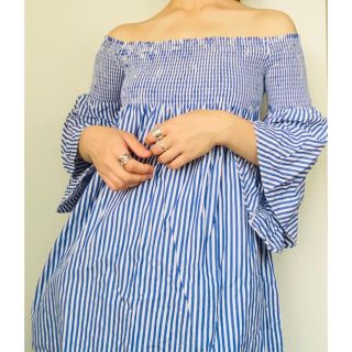 ザラ(ZARA)のZARA オフショルシャツ(シャツ/ブラウス(長袖/七分))