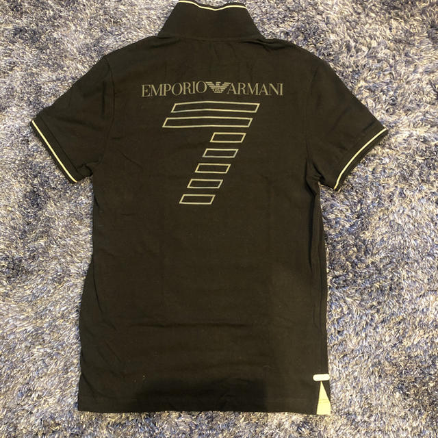 Emporio Armani(エンポリオアルマーニ)のARMANI エンポリオ　アルマーニ　メンズ　ポロシャツ　黒金　日本サイズM程度 メンズのトップス(ポロシャツ)の商品写真