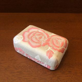 箏爪ケース　琴爪ケース　小物入れ　花柄　中古(小物入れ)