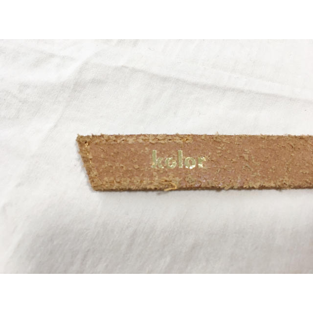 kolor(カラー)の新品未着用　17aw カラー　ハラコ　スタッズベルト メンズのファッション小物(ベルト)の商品写真