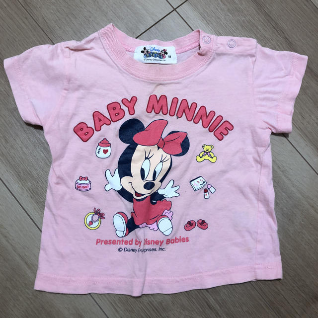 Disney(ディズニー)のディズニー　ベビーミニー　ピンク　Tシャツ80 キッズ/ベビー/マタニティのベビー服(~85cm)(Ｔシャツ)の商品写真