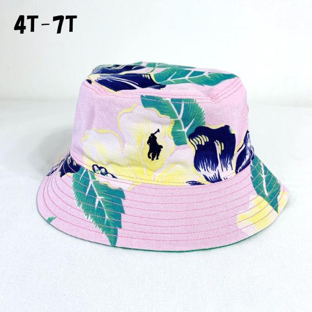 POLO RALPH LAUREN(ポロラルフローレン)のリバーシブルトロピカルフローラルバケットハット帽子／4T-7T キッズ/ベビー/マタニティのこども用ファッション小物(帽子)の商品写真