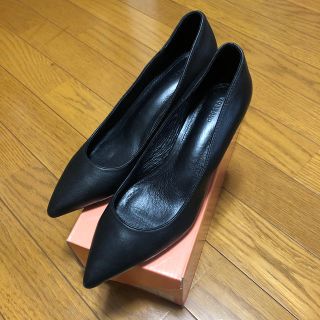 ローズバッド(ROSE BUD)のROSEBUD パンプス　黒　本革　シンプル　就活　冠婚葬祭にも(ハイヒール/パンプス)