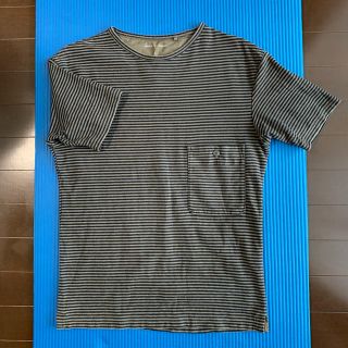 ユニクロ(UNIQLO)のUNIQLO AND LEMAIRE ボーダー Tシャツ メンズM(Tシャツ/カットソー(半袖/袖なし))