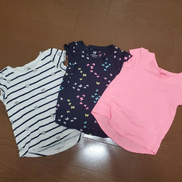 H&M(エイチアンドエム)のH&M　エイチアンドエム　3点セット　　90 キッズ/ベビー/マタニティのキッズ服女の子用(90cm~)(Tシャツ/カットソー)の商品写真