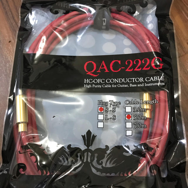 Oyaide QAC-222G S/S 5m 楽器のギター(シールド/ケーブル)の商品写真