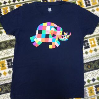 グラニフ(Design Tshirts Store graniph)のぞうのエルマーティシャツ＊SS＊ネイビー(Tシャツ/カットソー(半袖/袖なし))