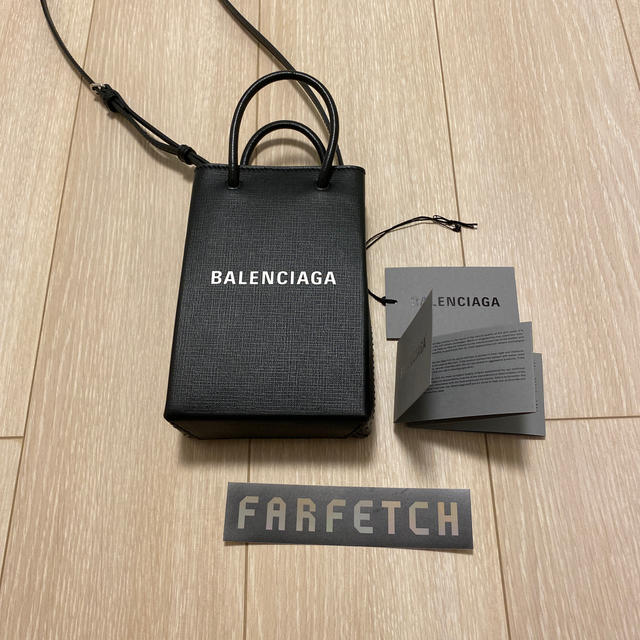 早い者勝ち！BALENCIAGA 新品・無使用　ショッピングフォンホルダーバッグ