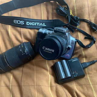 キヤノン(Canon)のcanon EOS kiss Digital(シルバー)中古(デジタル一眼)