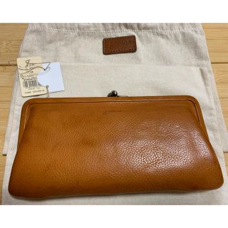 ゲンテン(genten)の【美品】ゲンテンgenten トスカ　口金長財布　ヌメベージュ(財布)