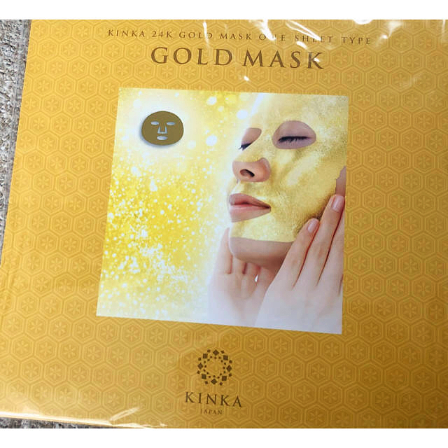 金粉　ゴールドマスク　フェイシャルパック　美品！ コスメ/美容のスキンケア/基礎化粧品(パック/フェイスマスク)の商品写真