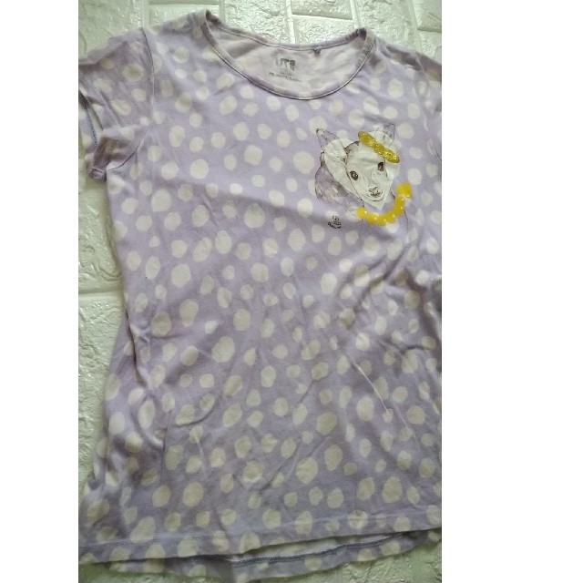 GU(ジーユー)のUNIQLO　GU　Tシャツ　140 キッズ/ベビー/マタニティのキッズ服女の子用(90cm~)(Tシャツ/カットソー)の商品写真