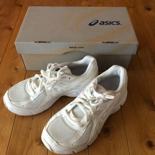 アシックス(asics)のアシックス　白スニーカー　サイズ24.5cm(スニーカー)