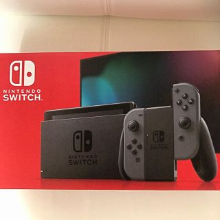 ニンテンドウ(任天堂)のニンテンドースイッチ本体　グレー(家庭用ゲーム機本体)